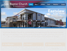 Tablet Screenshot of eastviewbaptist.org.nz